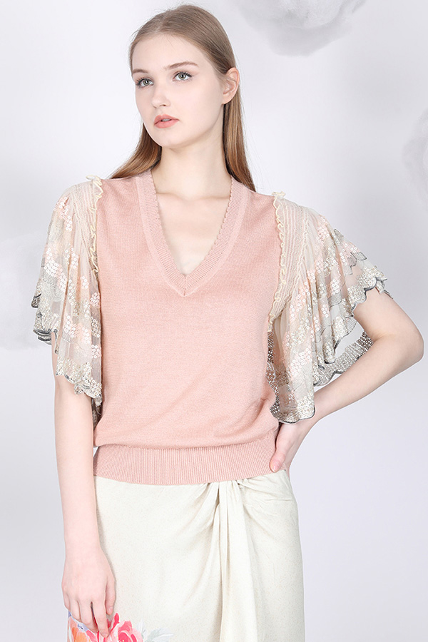 Blank Marcelline Knitted Top