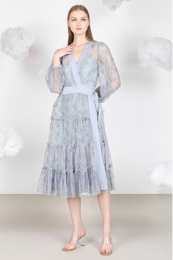 Blank Rawiya Wrap Dress With Camy