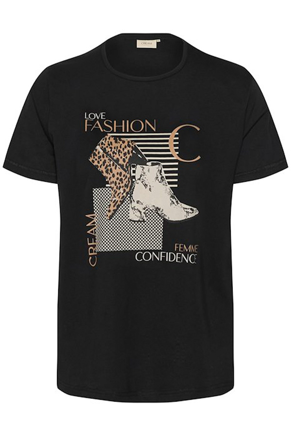 Cream Velie T-Shirt - Image 3