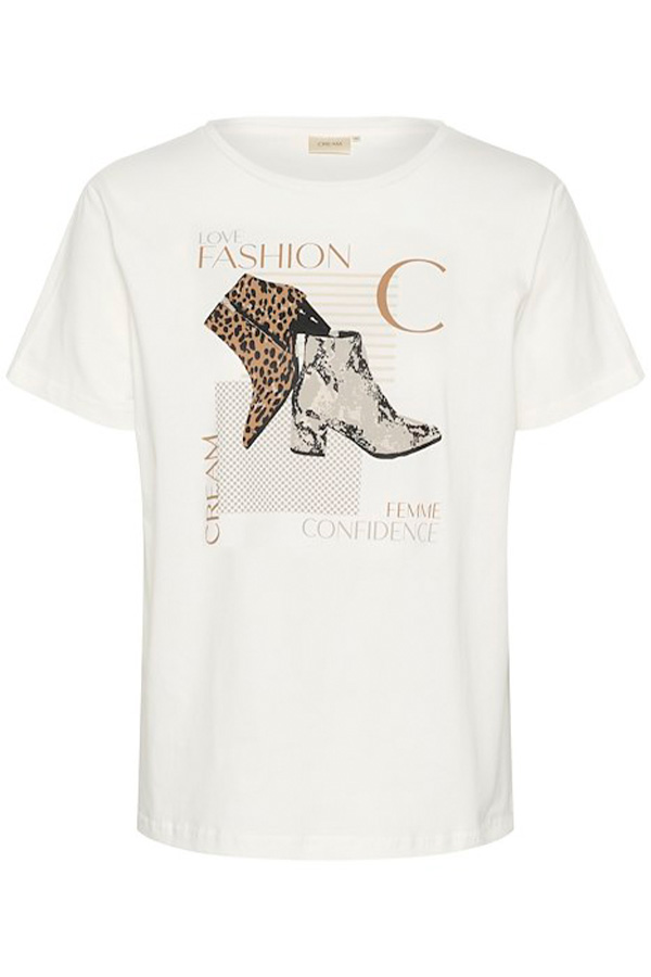 Cream Velie T-Shirt