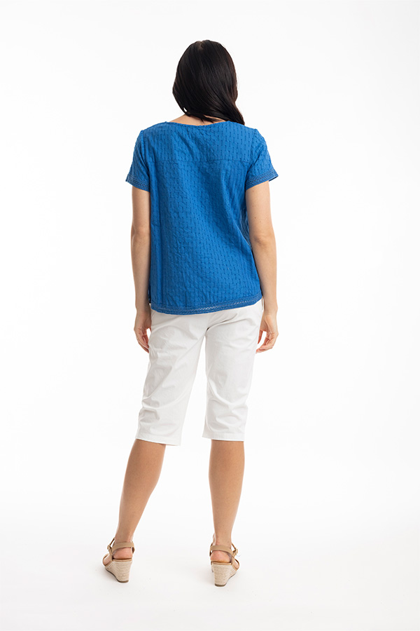 Orientique Essentials Broderie Top - Image 5